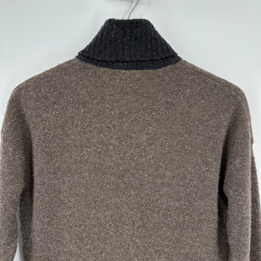 Eleventy Boiled Wool Blend Color Block Turtleneck… - image 6